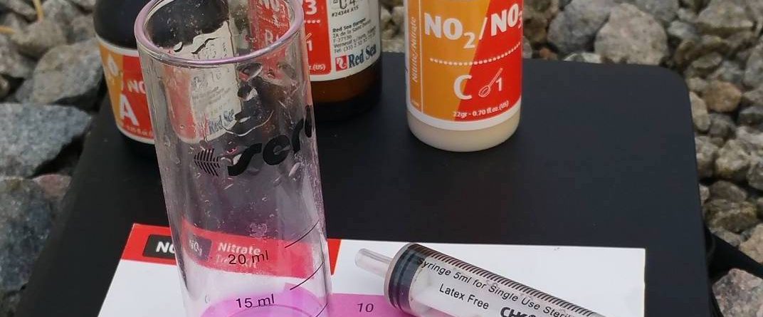 pH, nitrate, nitrite test kits in fishless cycling