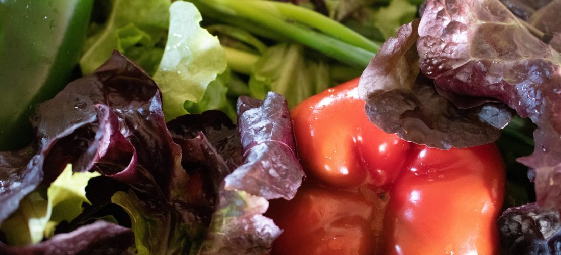 Vegetables, peppers, lettuce from an Aquaponics system
